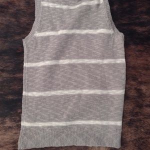 Hem & Thread (grey and white stripe sweater vest)